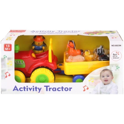 Interaktywny Traktor Przyczepka Dźwięki Farmer-23980